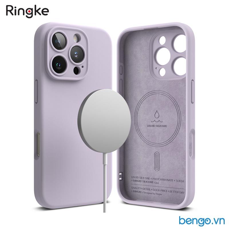  Ốp lưng iPhone 16 Pro Max/16 Pro/16 Plus/16 RINGKE Silicone Magnetic 