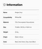 Ốp lưng iPhone 16e RINGKE Onyx 