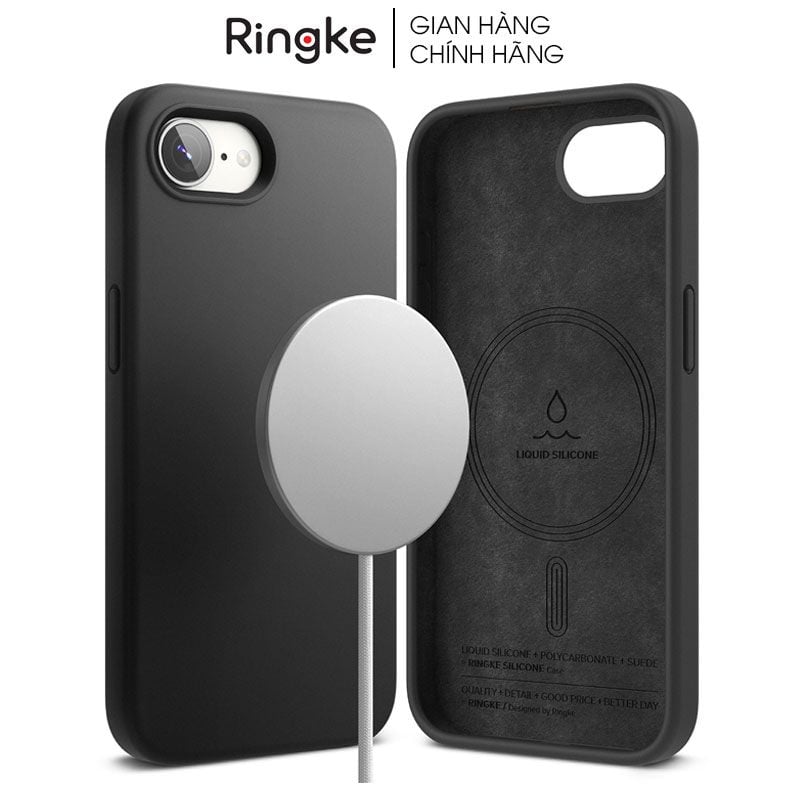  Ốp lưng iPhone 16e RINGKE Silicone Magnetic 