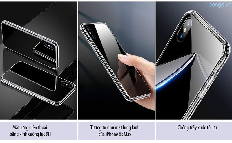  Ốp Lưng iPhone Xs Max ESR Mimic Tempered Glass 