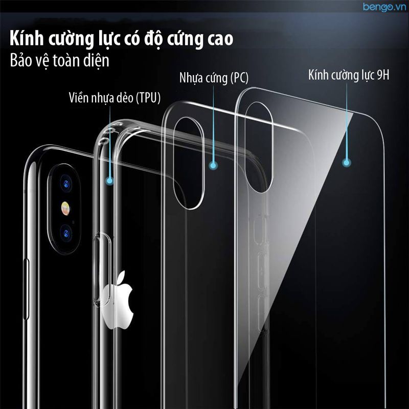  Ốp Lưng iPhone Xs Max ESR Mimic Tempered Glass 