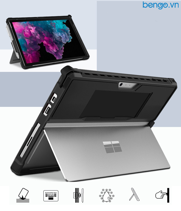  Ốp Lưng Microsoft Surface Go 3/2/1 Chống Sốc - Đen 