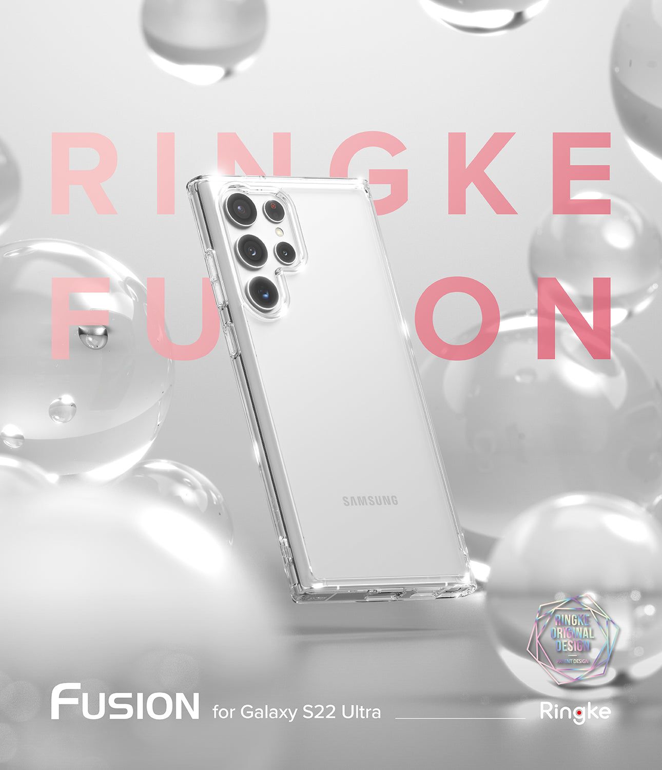  Ốp Lưng Samsung Galaxy S22 Ultra Ringke Fusion 