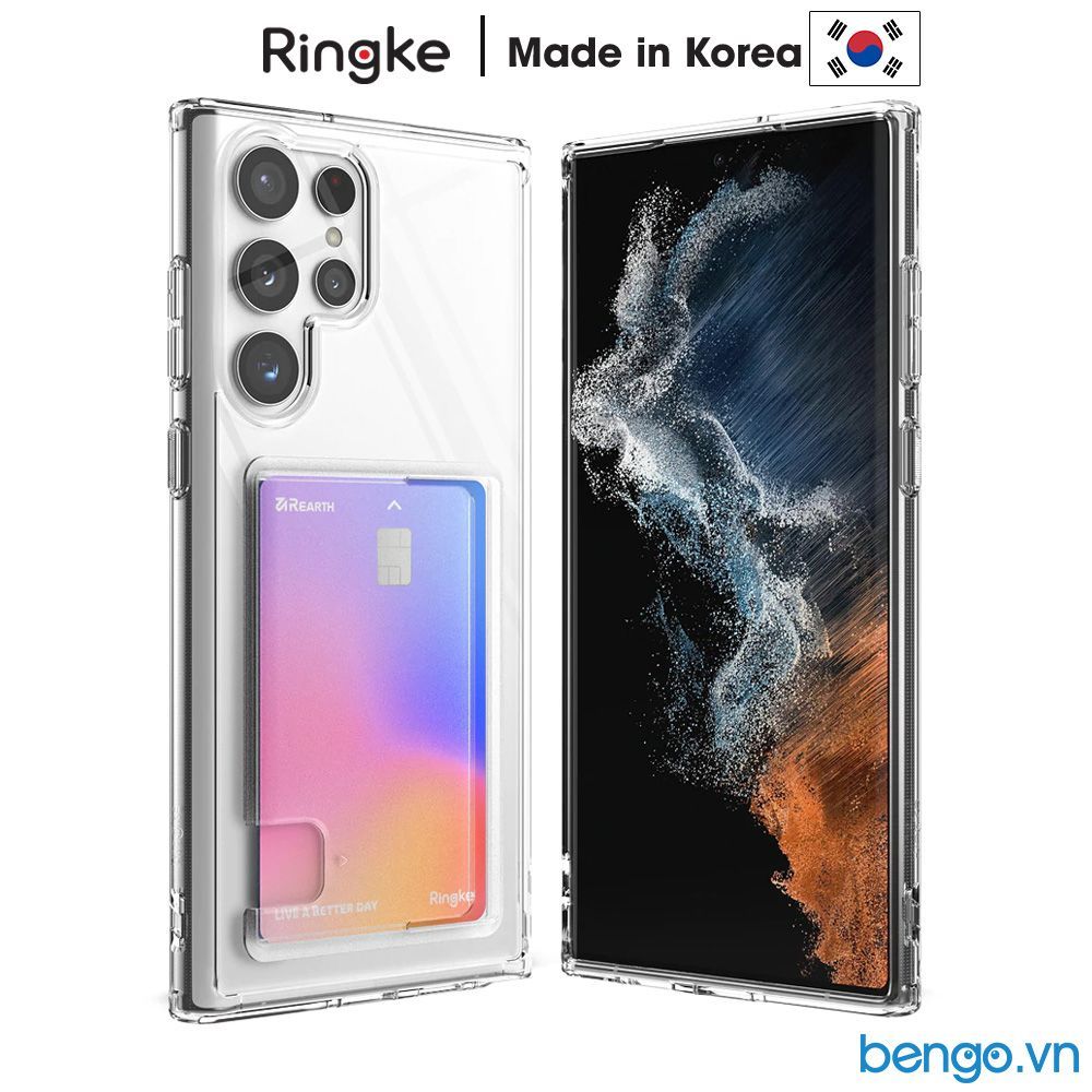  Ốp Lưng Ringke Fusion Card Samsung Galaxy S22 Ultra - Trong Suốt 