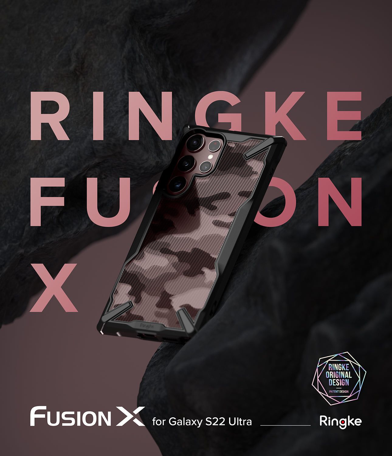  Ốp lưng Ringke Fusion X Samsung Galaxy S22 Ultra 