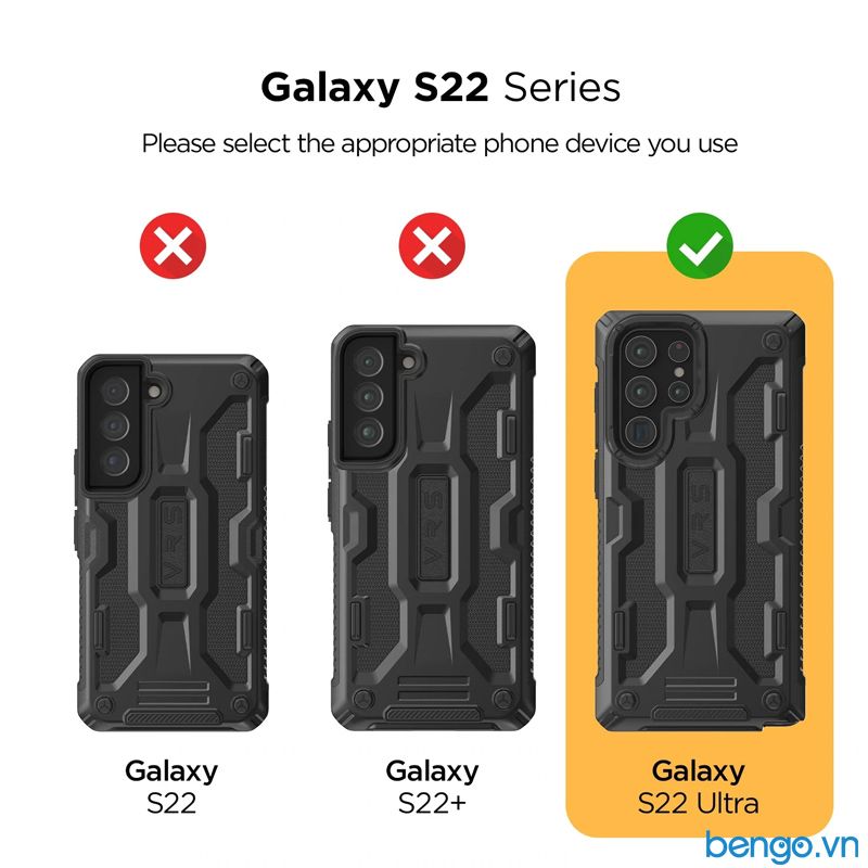  Ốp Lưng Samsung Galaxy S22 Ultra VRS Design Terra Guard 