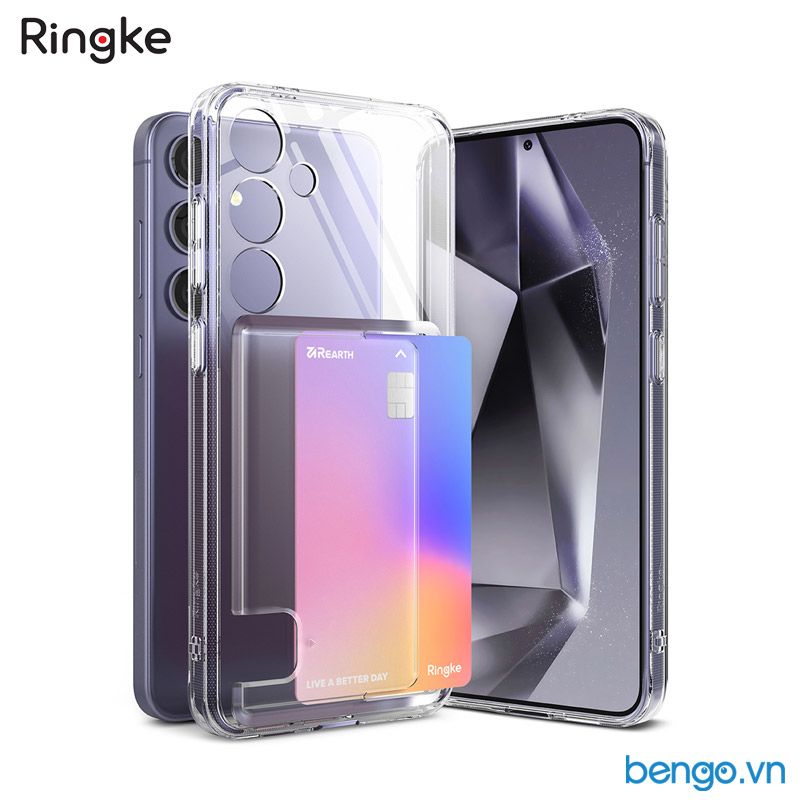  Ốp lưng Ringke Samsung Galaxy S24 Plus FUSION CARD - CLEAR 