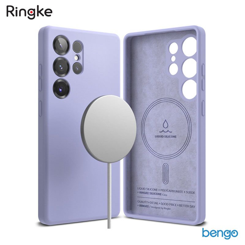  Ốp lưng Samsung Galaxy S25 Ultra RINGKE Silicone Magnetic 