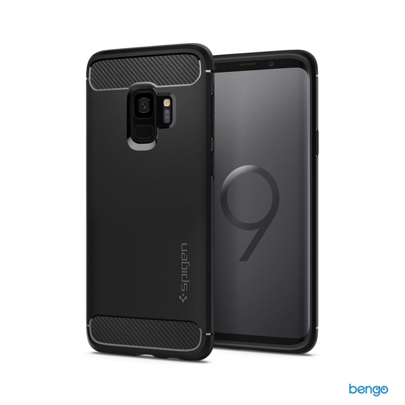  Ốp lưng Samsung Galaxy S9 SPIGEN Rugged Armor - Matte Black 