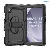  Ốp lưng Samsung Galaxy Tab A9 Plus chống sốc có chân dựng - Đen 
