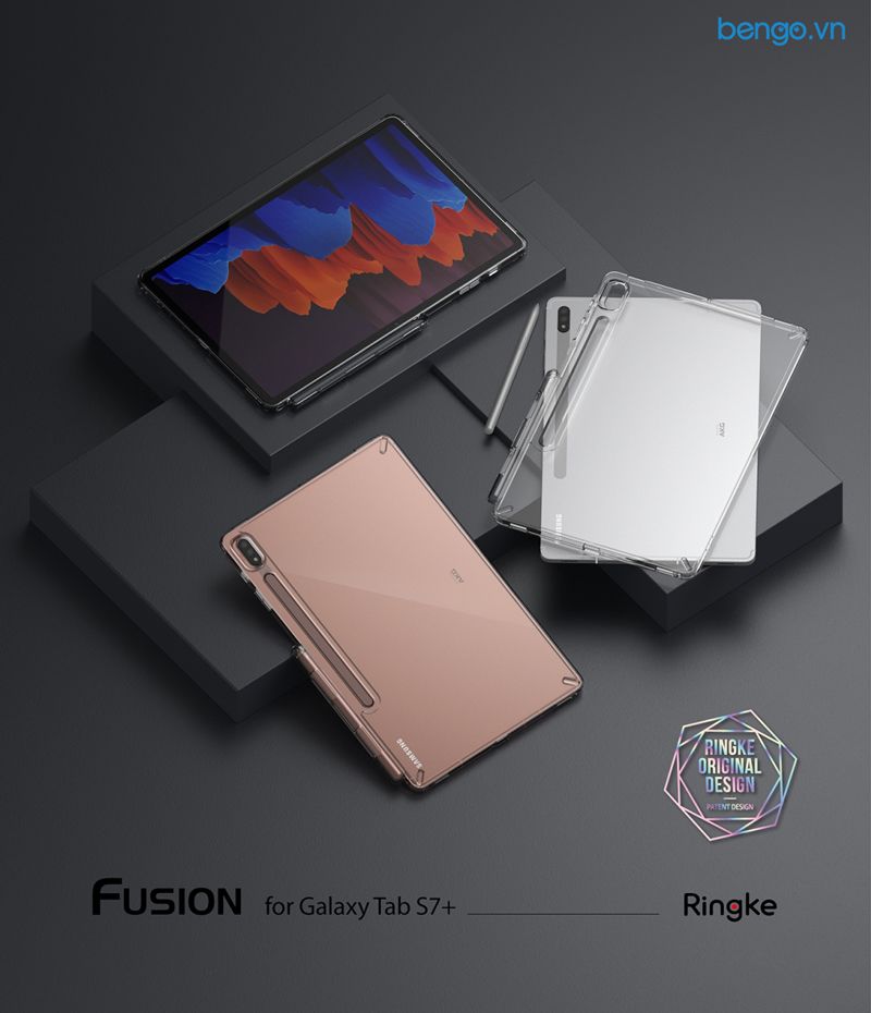  Ốp Lưng Samsung Galaxy Tab S7 Plus/ Tab S8 Plus RINGKE Fusion 