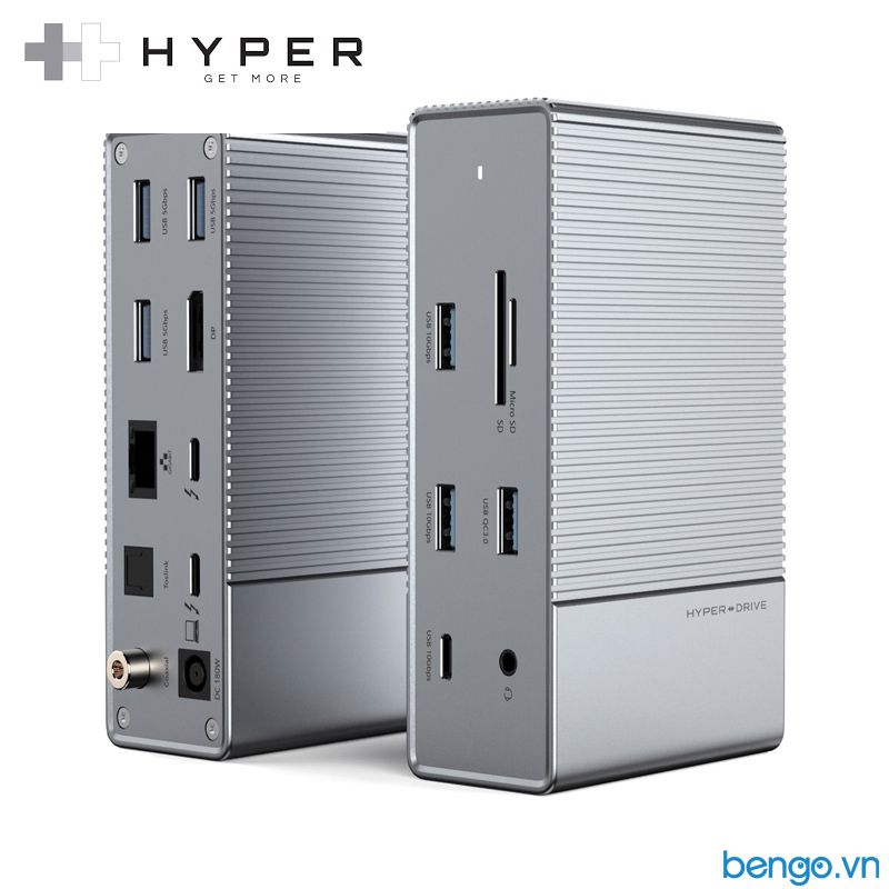  Cổng Chuyển HyperDriver GEN2 16 In 1 Thunderbolt 3 Docking Station Kiêm Bộ Nguồn DC 180W Cho MB/Chorm/PC/Laptop - HD-G2TB3 