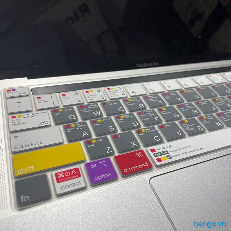  Phủ Phím JCPAL VerSkin MacOS Shortcut Cho MacBook Pro 13