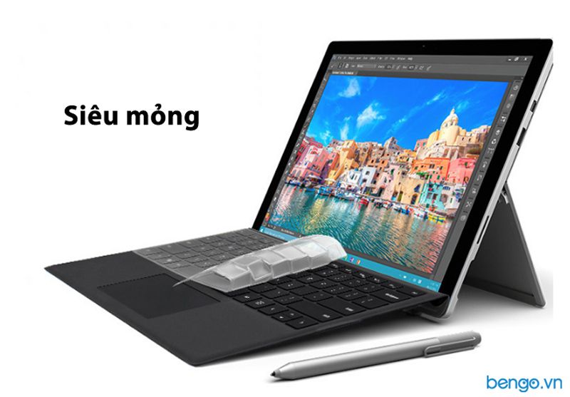  Phủ Phím Silicone Microsoft Surface Pro 8/Pro X JRC - Trong Suốt 