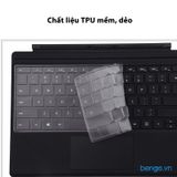  Phủ Phím Silicone Microsoft Surface Pro 8/Pro X JRC - Trong Suốt 