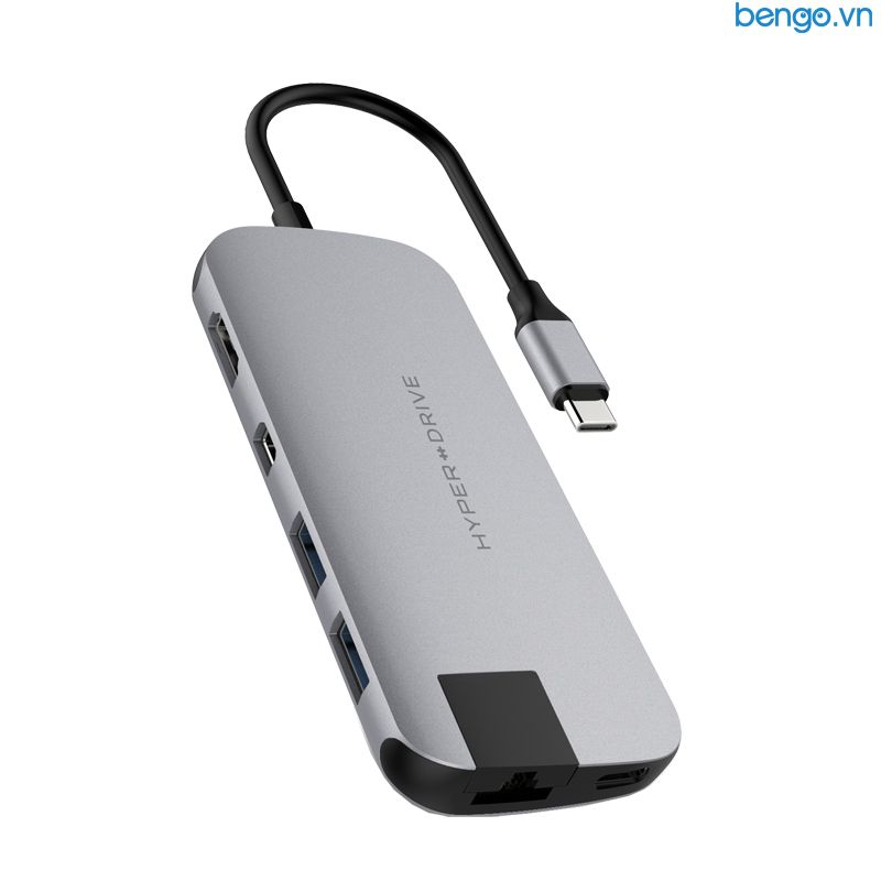  Cổng chuyển USB-C 8 trong 1 Hyperdrive SLIM - HD247B 