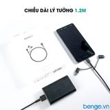  Cáp 3 Trong 1 AUKEY MFI Lightning Với Micro-USB & USB-C 1.2m - CB-BAL5 