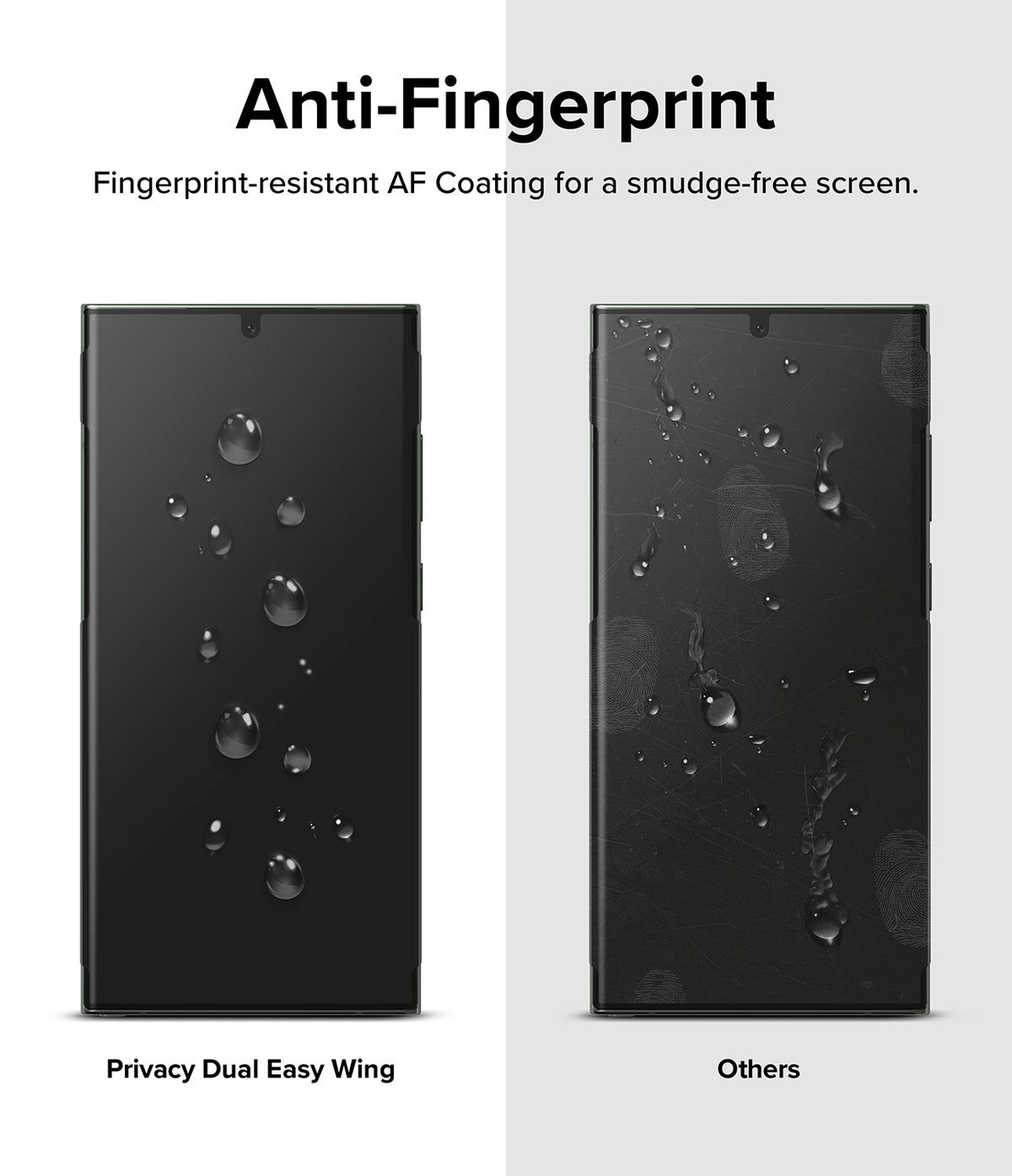  Dán màn hình chống nhìn trộm Samsung Galaxy S23 Ultra Ringke Privacy Dual Easy Film Wing 