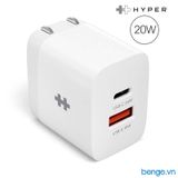  Sạc 2 Cổng HYPERJUICE GAN 35W/20W Charger Small Size - HJG35NA/HJ205 