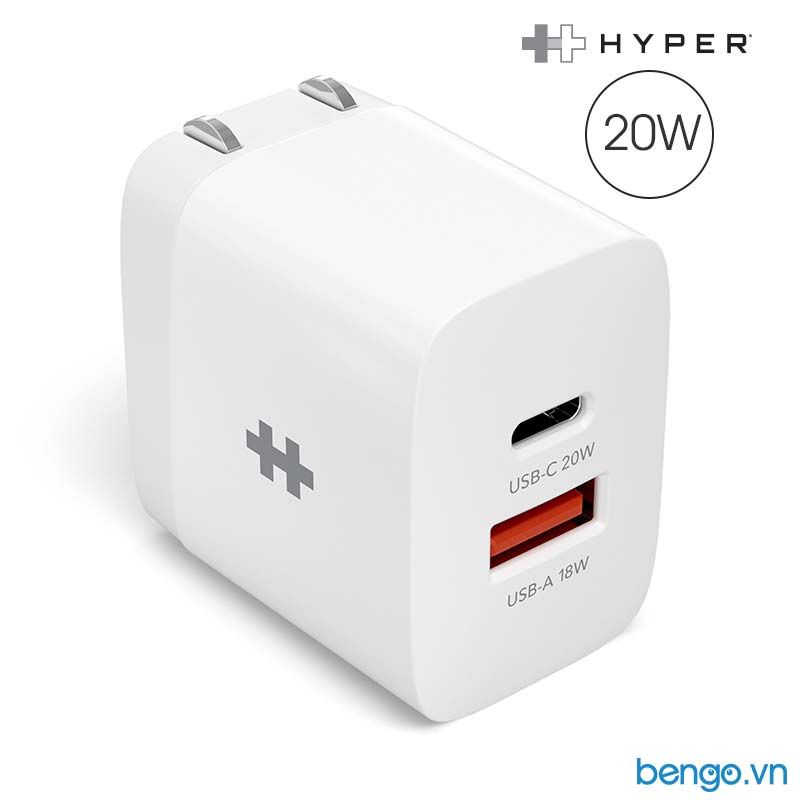  Sạc 2 Cổng HYPERJUICE GAN 35W/20W Charger Small Size - HJG35NA/HJ205 