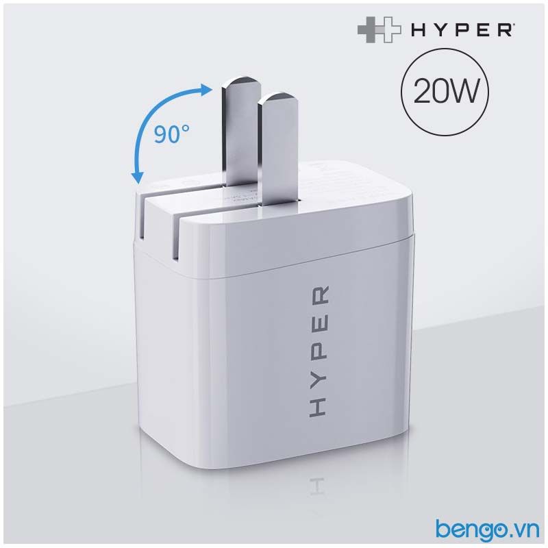  Sạc 2 Cổng HYPERJUICE GAN 35W/20W Charger Small Size - HJG35NA/HJ205 