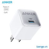 Sạc Anker 711 GaN 30W (Nano II) - A2146P21 
