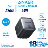  Sạc Anker 713 Charger (Nano II 45W) - A2664 