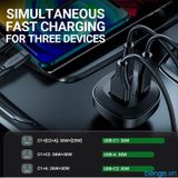  Sạc Xe Hơi ACEFAST 66W 3 Cổng 2xUSB-C + USB-A - B3 