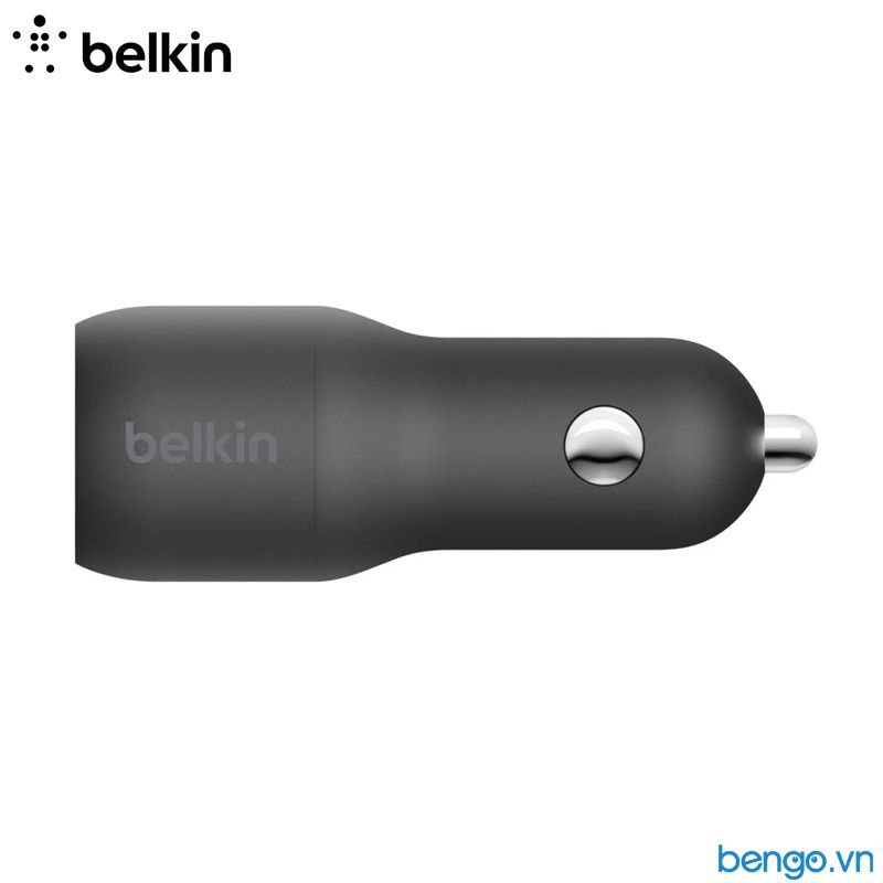  Sạc Xe Hơi Belkin 24W 2 Cổng USB-A 12W - CCB001btBK 