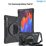  Ốp Lưng Samsung Galaxy Tab S10 FE/S9/S9 FE/S9 Plus/S9 Plus FE/S9 Ultra/Tab S8 Plus/S8 Ultra/S7 Plus Có Chân Dựng, Dây Đeo Vai Và Tay Chống Sốc 