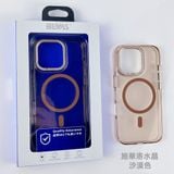  Ốp lưng Bevas đính đá chống ố vàng tiêu chuẩn quân đội có Magsafe (Swarovski Crystal - Desert) 