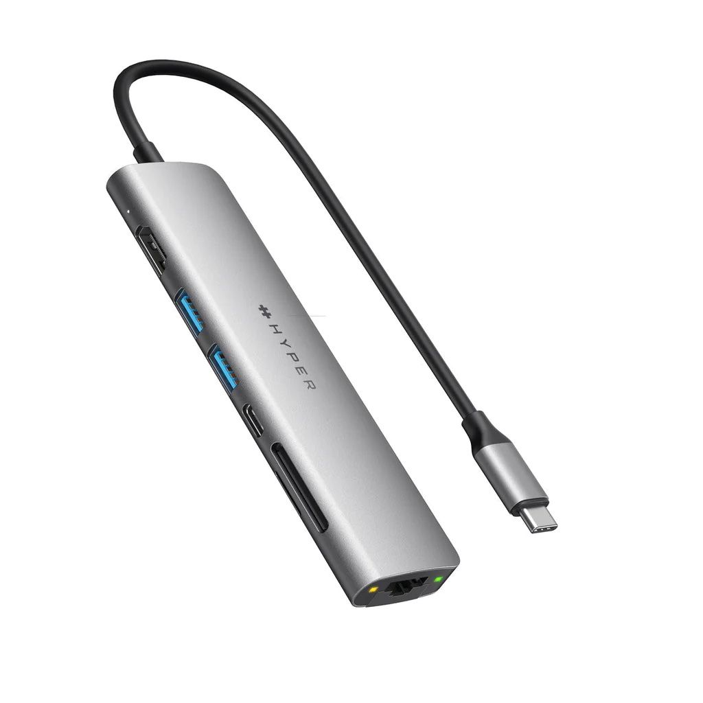  CỔNG CHUYỂN USB-C 7-IN-1 HYPERDRIVE SLAB HUB HD22H 