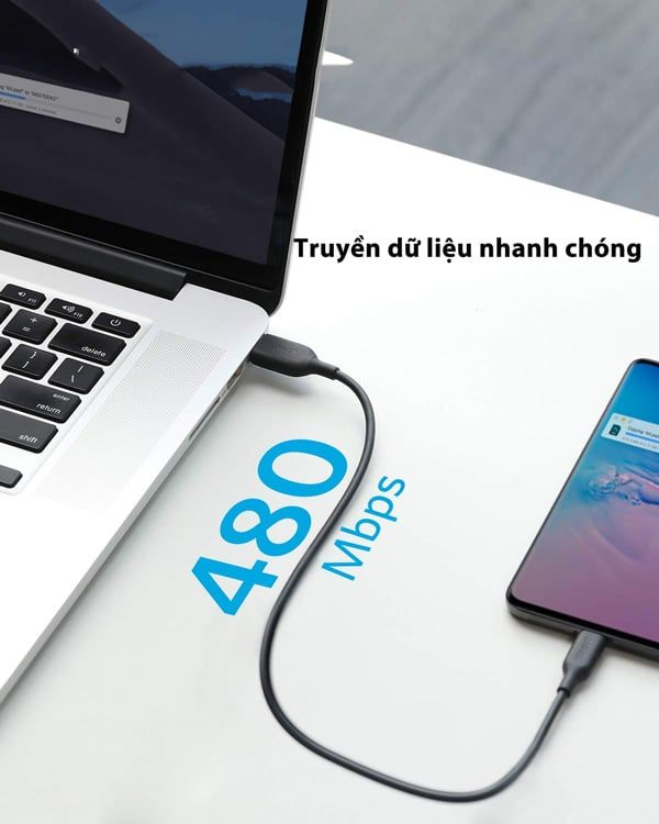  Cáp Truyền Dữ Liệu Điện Thoại Anker PowerLine III USB-C To USB-C 2.0 - Dài 0.9m/1.8m 