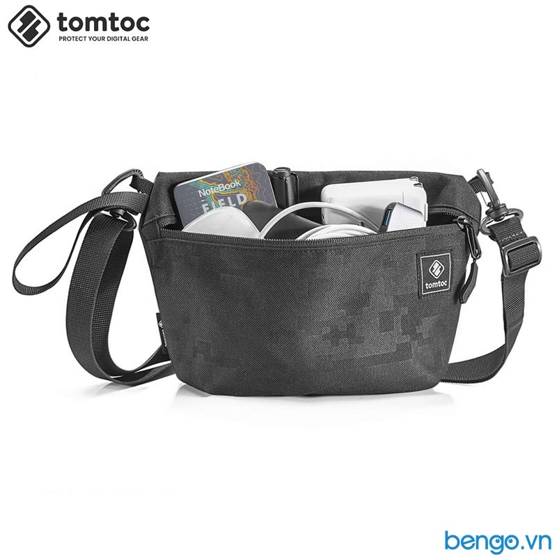  Túi Bao Tử TOMTOC Basic Accessory Unisex Black - A01-006D 