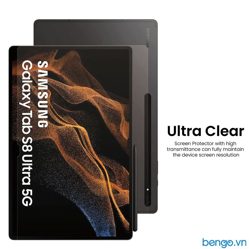  Dán Cường Lực Samsung Galaxy Tab S8 Ultra Zeelot PureShield 2.5D Clear 