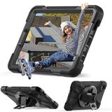  Ốp lưng Samsung Galaxy Tab A9/Tab A9 Plus chống sốc có chân dựng, dây đeo vai và tay - Đen 