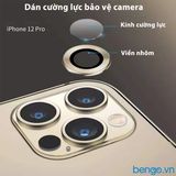  Dán Cường Lực Bảo Vệ Camera iPhone 12 Pro/12 Pro Max MIPOW Alumium Viền Màu 