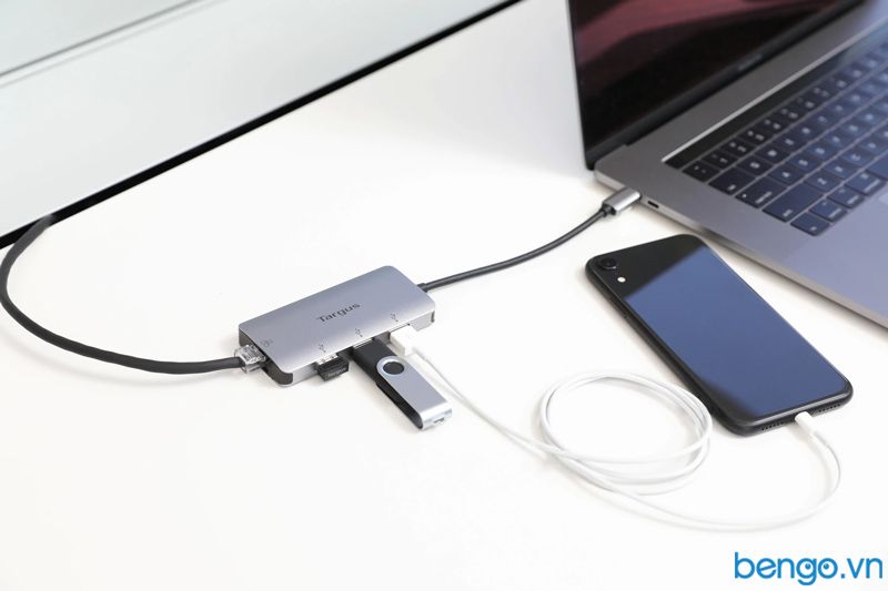  Cổng Chuyển TARGUS 4 In 1 USB-C To 3xUSB-A + Ethernet Adapter - ACA959 