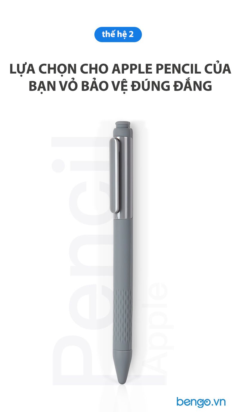  Vỏ Đựng Bảo Vệ Apple Pencil 2 Silicon + PC 