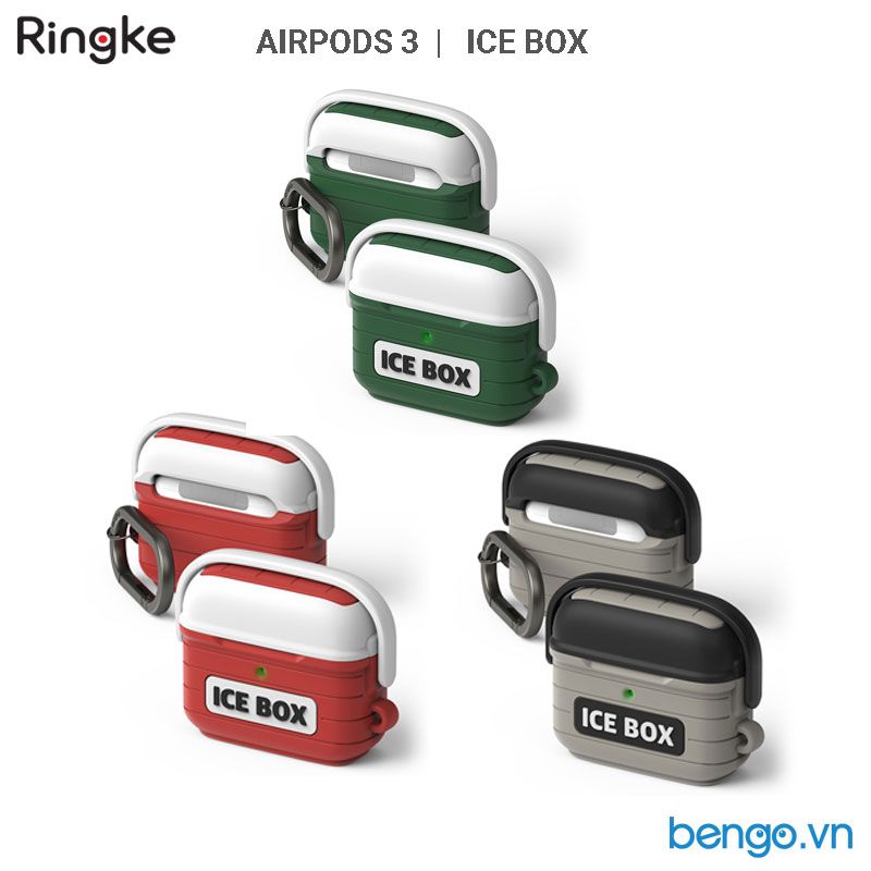  Vỏ Ốp Airpods 3 RINGKE Silicone Case | Ice Box 