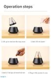  Máy xông tinh dầu có đèn ngủ ánh sáng ấm LLD-J33 Aroma Diffuser 