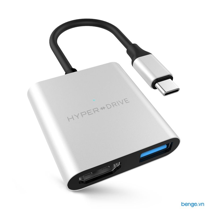  Cổng chuyển USB-C to HDMI/USB 3.1/USB-C Hyperdrive 4K HDMI 3-in-1 