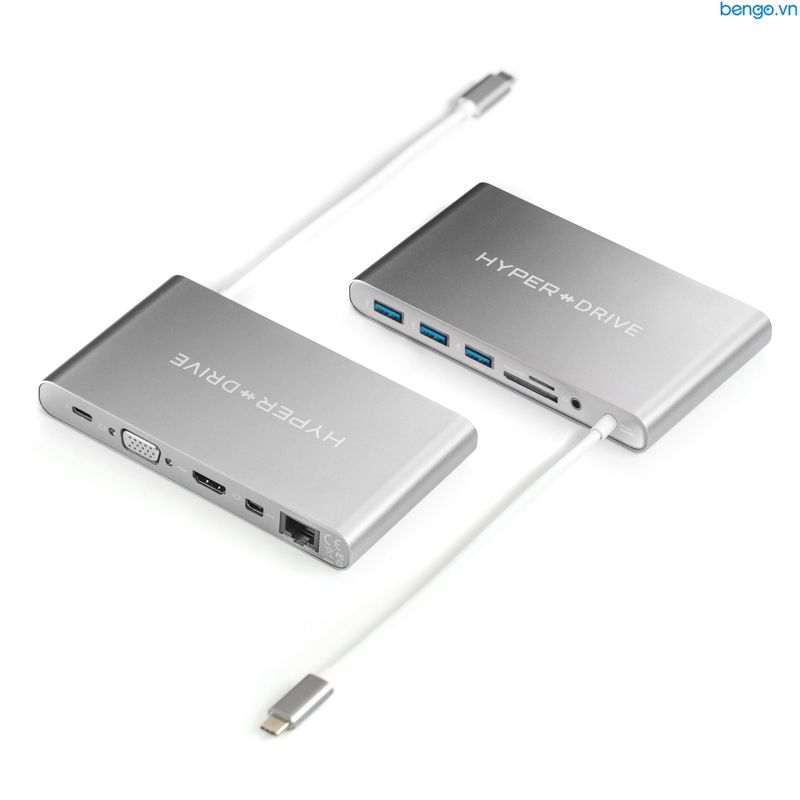  Cáp chuyển USB-C qua 11 cổng khác Hyperdrive Ultimate Hub cho MacBook và PC 