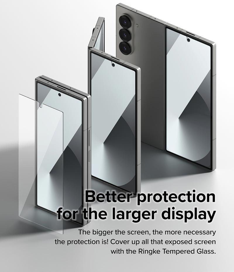  [Combo 2] Dán cường lực Samsung Galaxy Z Fold 6 RINGKE Cover Display Tempered Glass (Màn hình ngoài) 