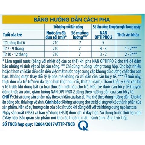  Sữa Nan Optipro 2 800g (6-12 tháng) 