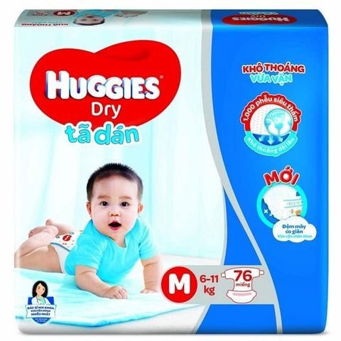  Combo 2 gói Bỉm tã dán Huggies Dry 