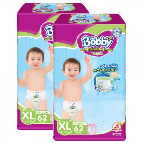  Combo 2 gói Bỉm tã quần Bobby size 