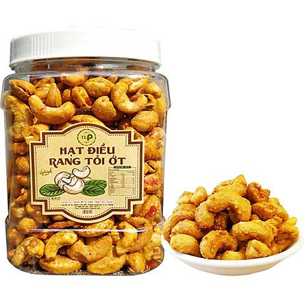 1 KG HẠT ĐIỀU NGUYÊN RANG TỎI ỚT GIÒN NGON LOẠI 1