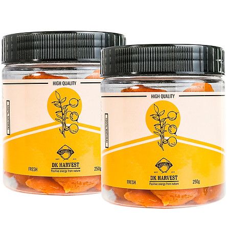 COMBO SIÊU TIẾT KIỆM - 2 Hũ Mơ Vàng Sấy Dẻo DK Harvest nhập khẩu chính hãng - 250g