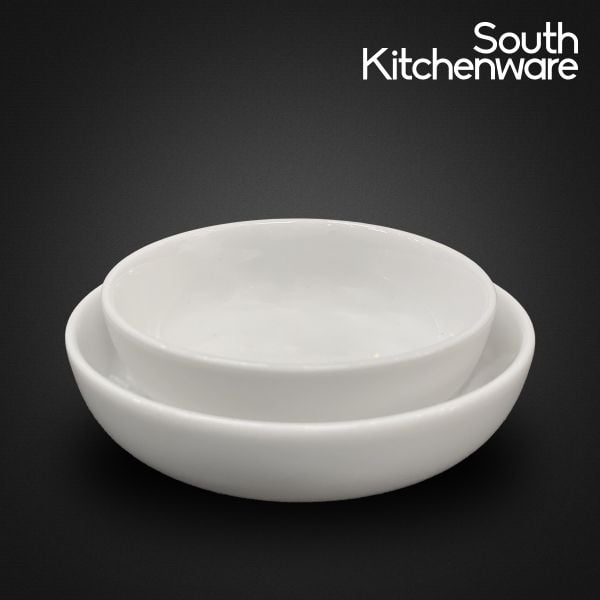 Chén chấm sứ tráng men cao cấp Came Trắngkích thước 7.8cm, 9cm (cái)